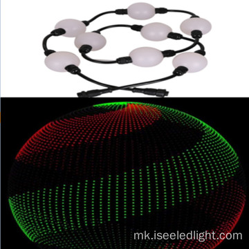 Тркалезна 3Д RGB пиксели предводена топка